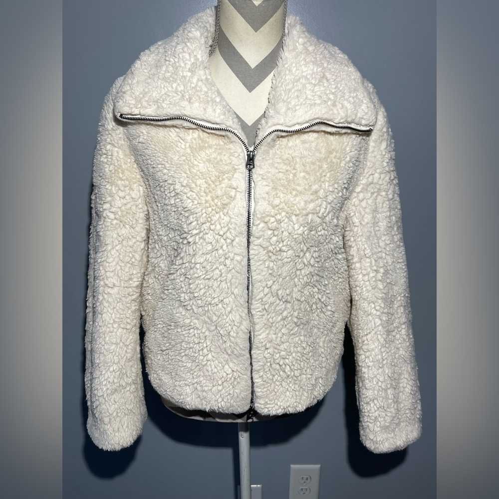 French Connection Cream Teddy Jacket